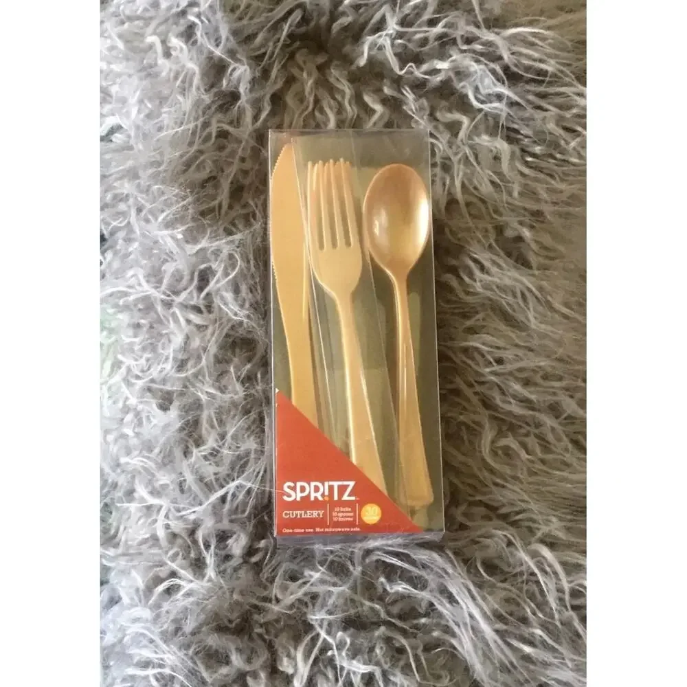 Spritz 30 count Cutlery Gold Silverware